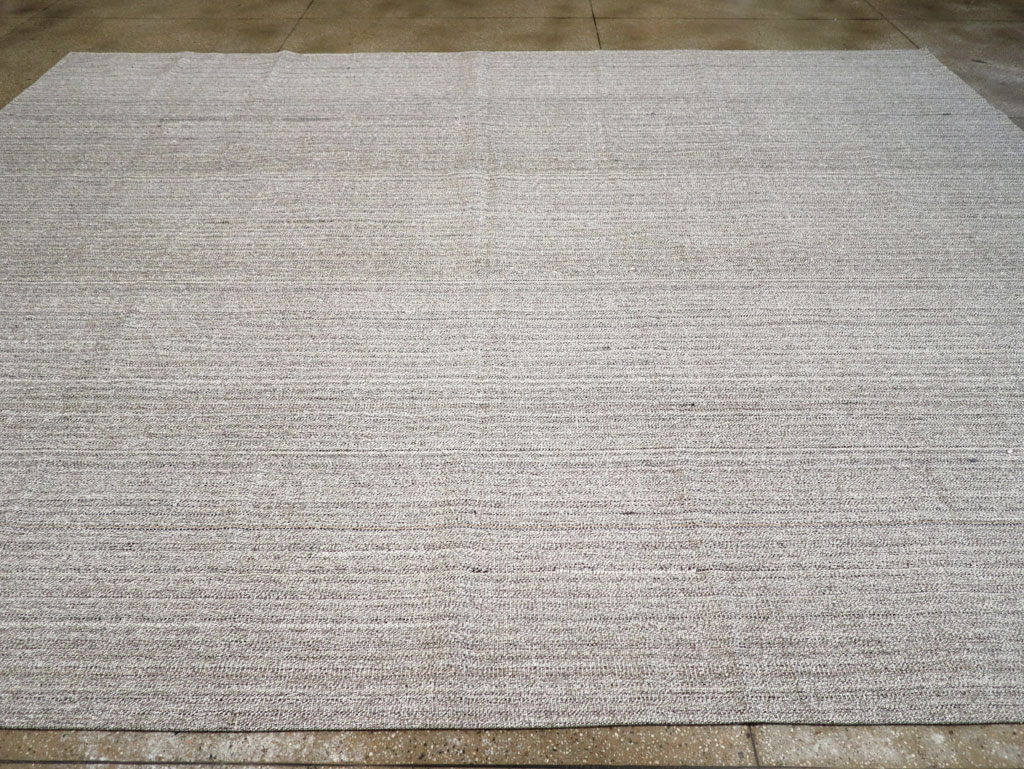 Vintage Turkish Flatweave Kilim Large Room Size Carpet, No.30988 - Gss