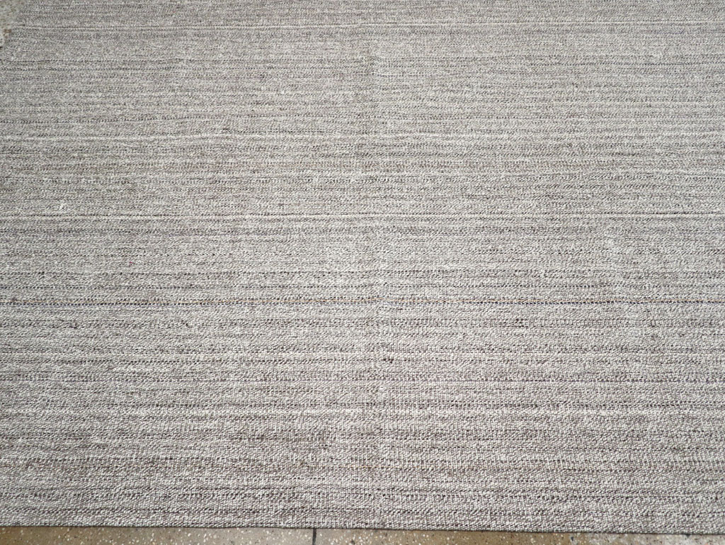 Vintage Turkish Flatweave Kilim Large Room Size Carpet, No.30988 - Gss