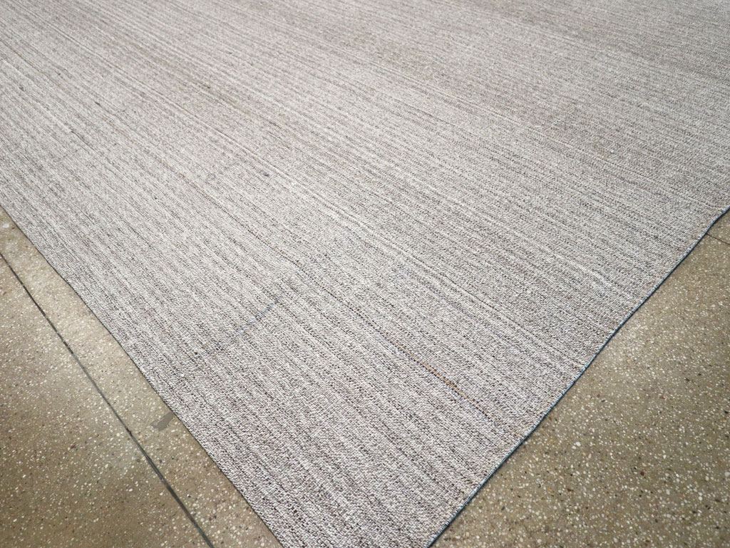 Vintage Turkish Flatweave Kilim Large Room Size Carpet, No.30988 - Gss