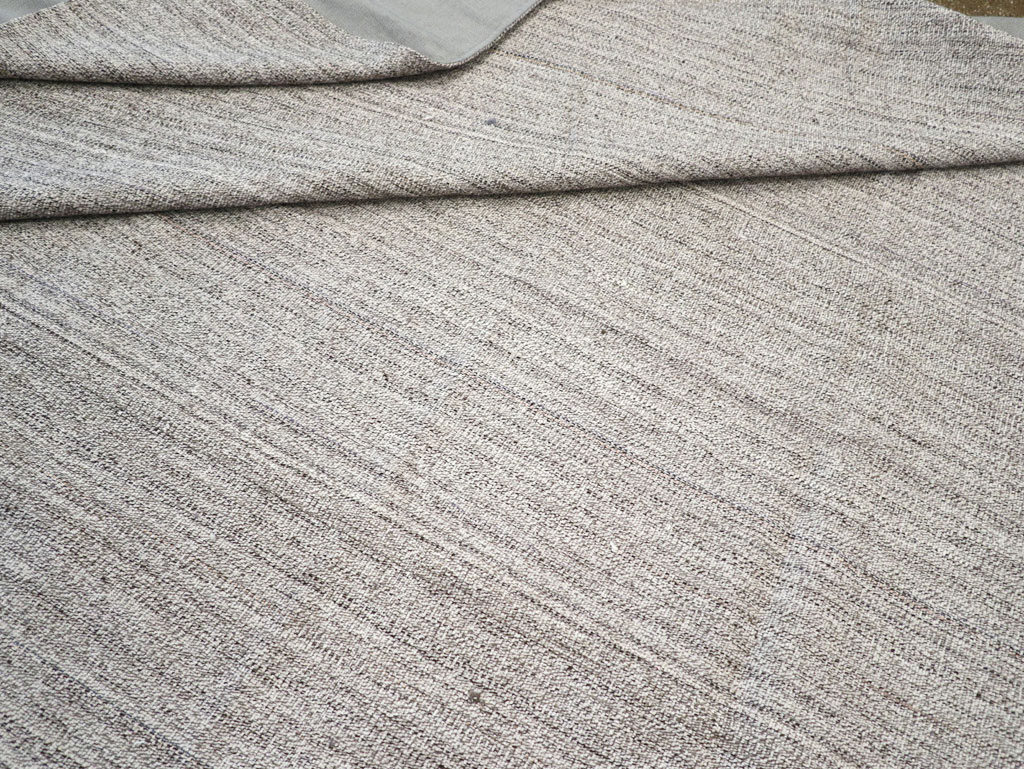 Vintage Turkish Flatweave Kilim Large Room Size Carpet, No.30988 - Gss