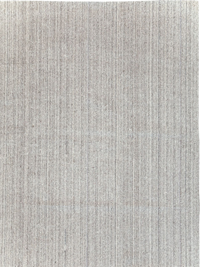 Vintage Turkish Flatweave Kilim Large Room Size Carpet, No.30990 - Gss