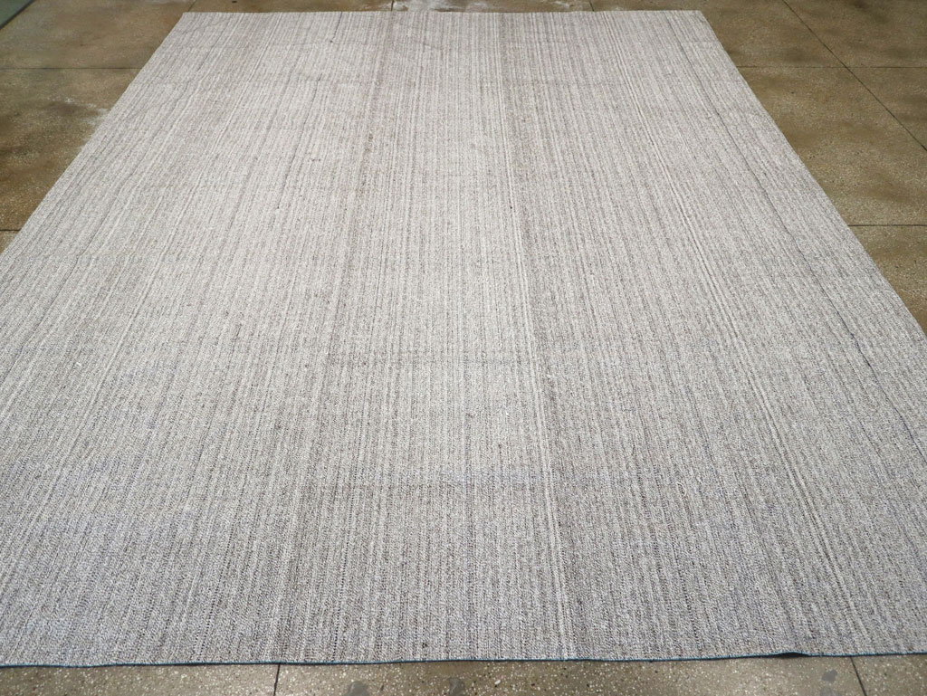 Vintage Turkish Flatweave Kilim Large Room Size Carpet, No.30990 - Gss