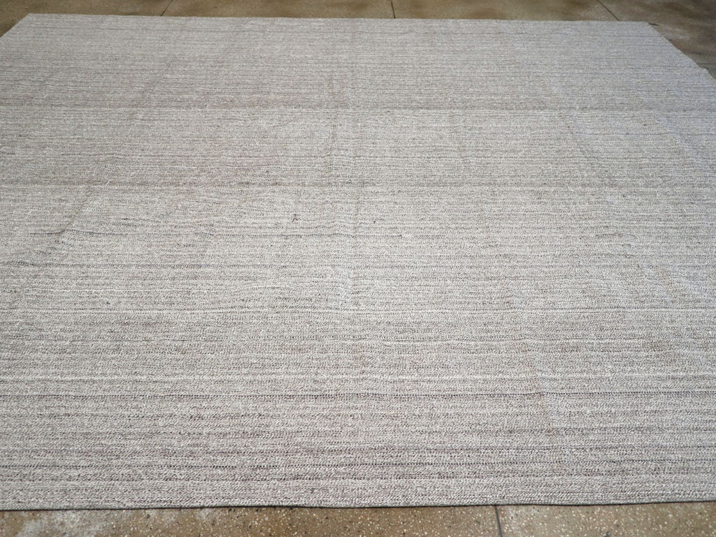 Vintage Turkish Flatweave Kilim Large Room Size Carpet, No.30990 - Gss