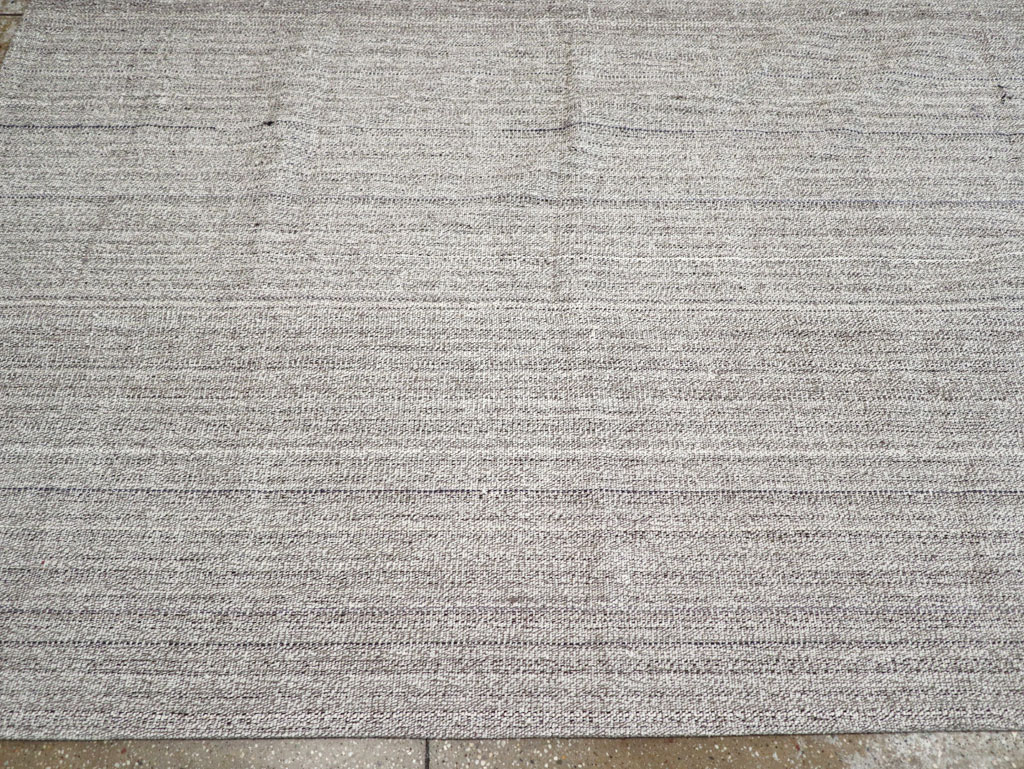 Vintage Turkish Flatweave Kilim Large Room Size Carpet, No.30990 - Gss