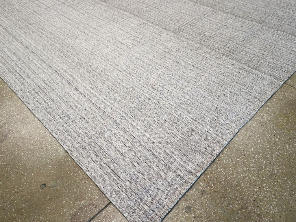 Vintage Turkish Flatweave Kilim Large Room Size Carpet, No.30990 - Gss