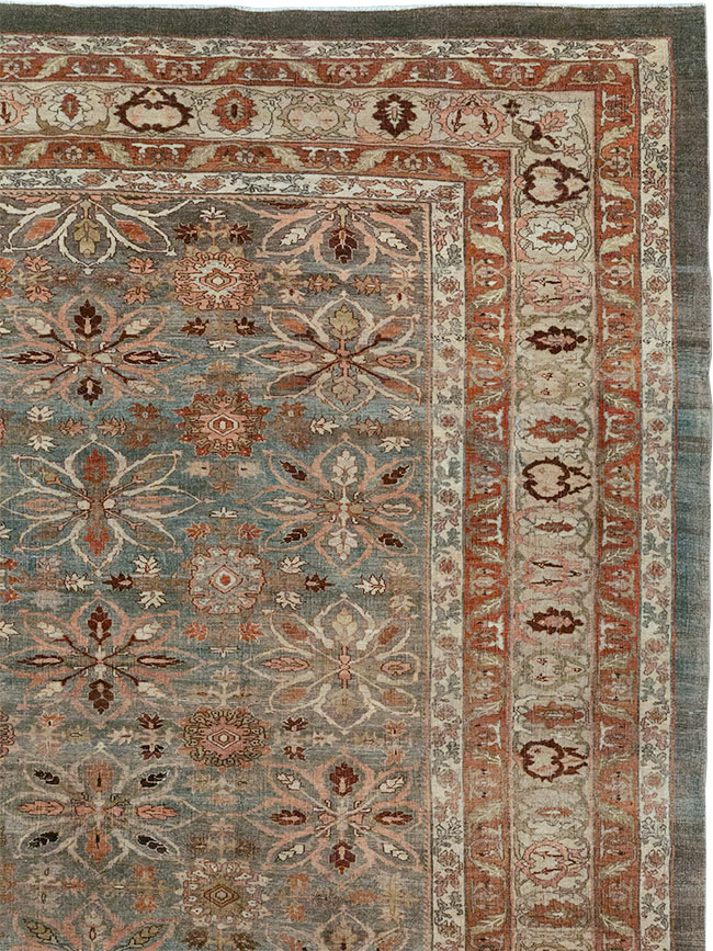 Antique Persian Bidjar Oversize Carpet, No.30993 - Gss