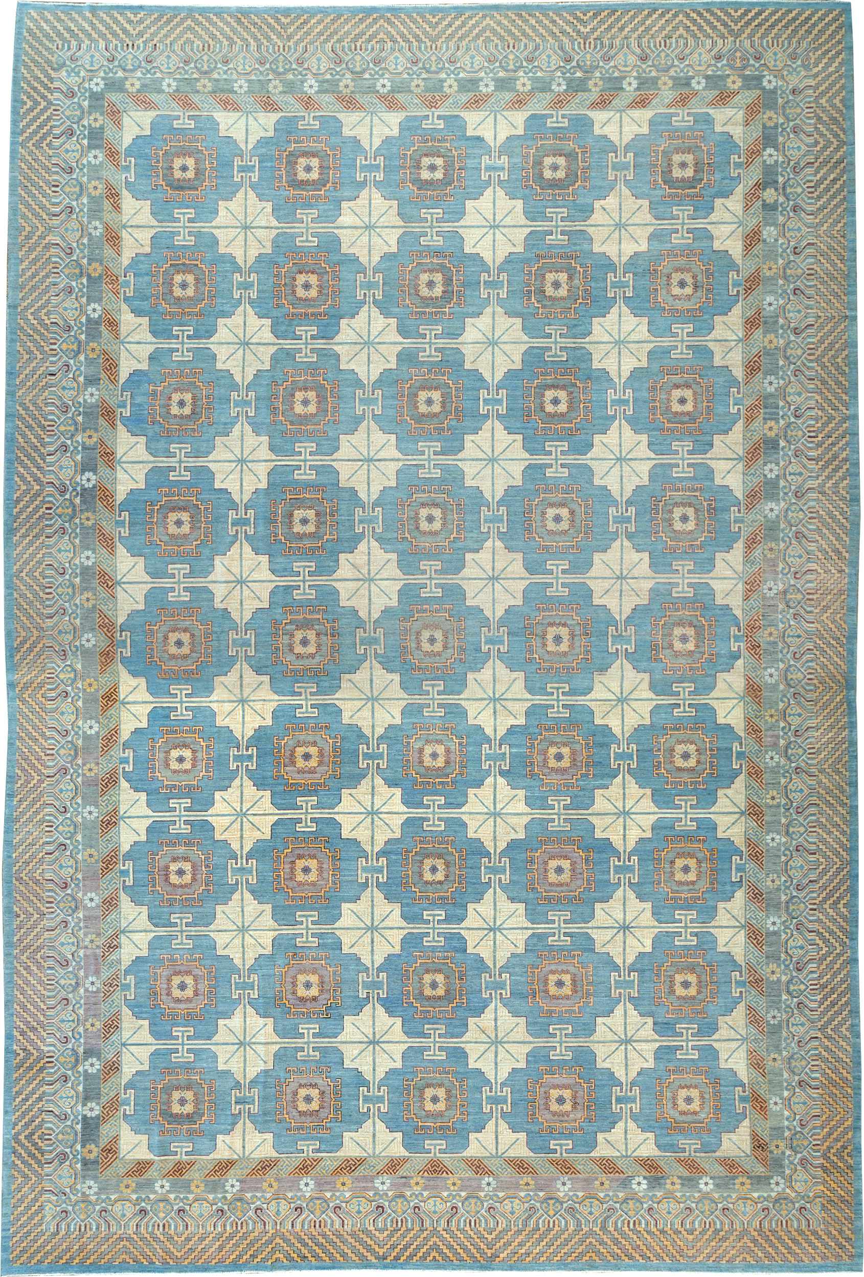 Contemporary East Turkestan Khotan Oversize Carpet, No.30995 - Gss