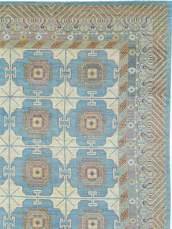 Contemporary East Turkestan Khotan Oversize Carpet, No.30995 - Gss