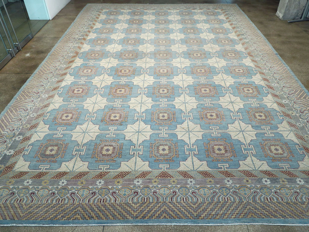 Contemporary East Turkestan Khotan Oversize Carpet, No.30995 - Gss