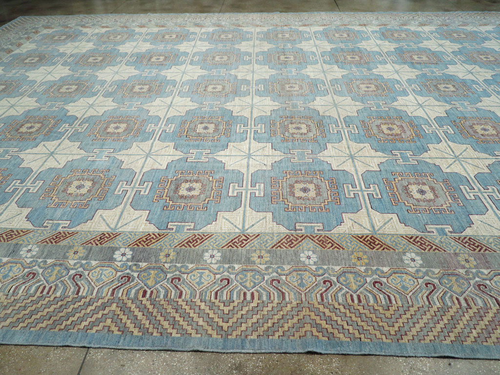 Contemporary East Turkestan Khotan Oversize Carpet, No.30995 - Gss