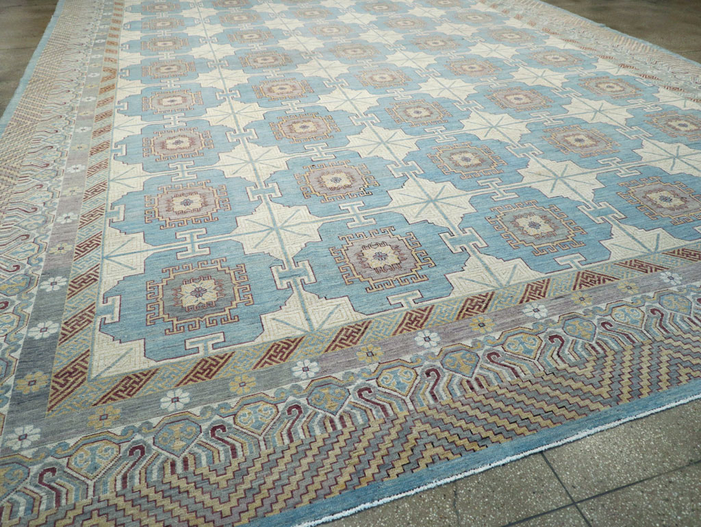 Contemporary East Turkestan Khotan Oversize Carpet, No.30995 - Gss