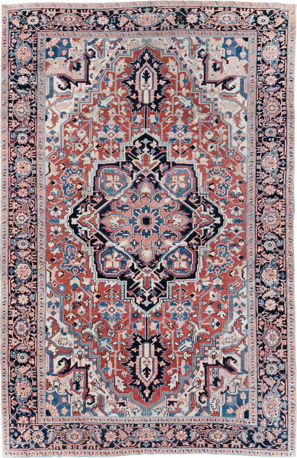 Antique Persian Heriz Room Size Carpet, No.30998 - Gss
