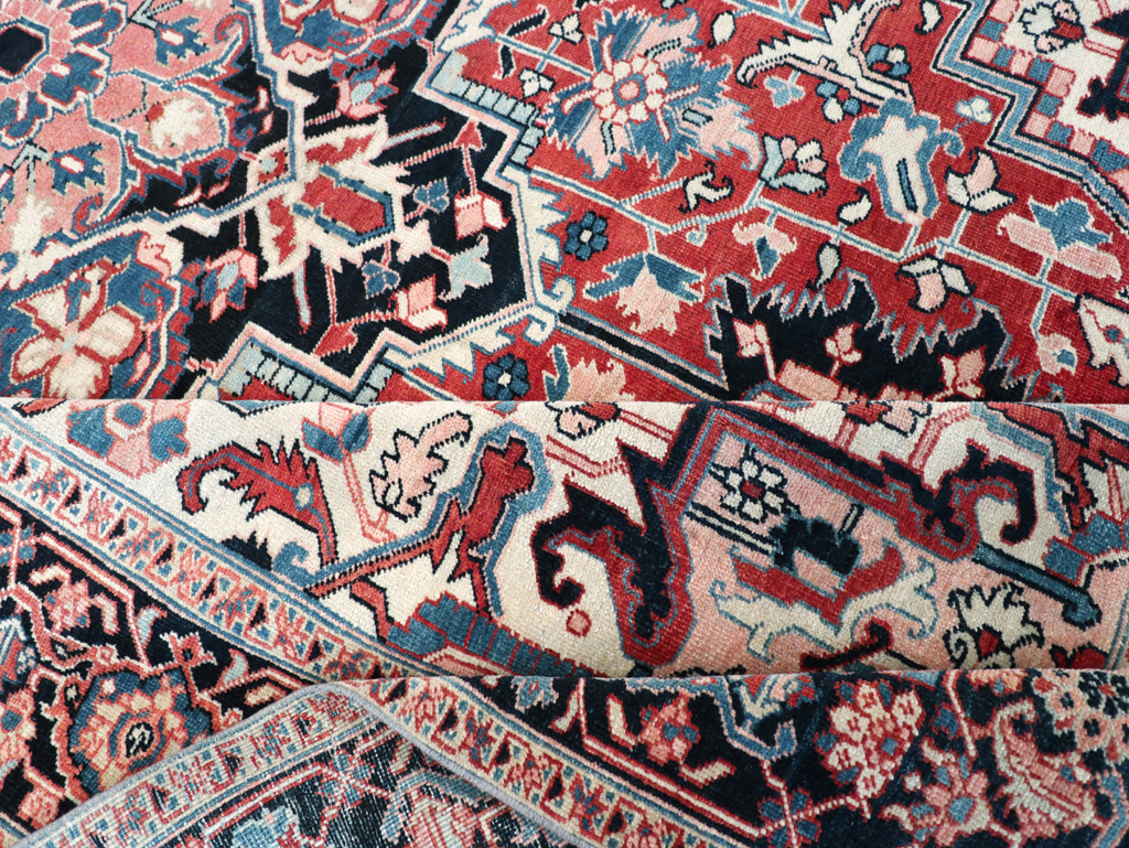 Antique Persian Heriz Room Size Carpet, No.30998 - Gss