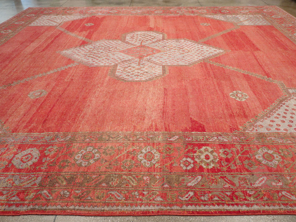Antique Turkish Oushak Carpet, No.31002 - Gss