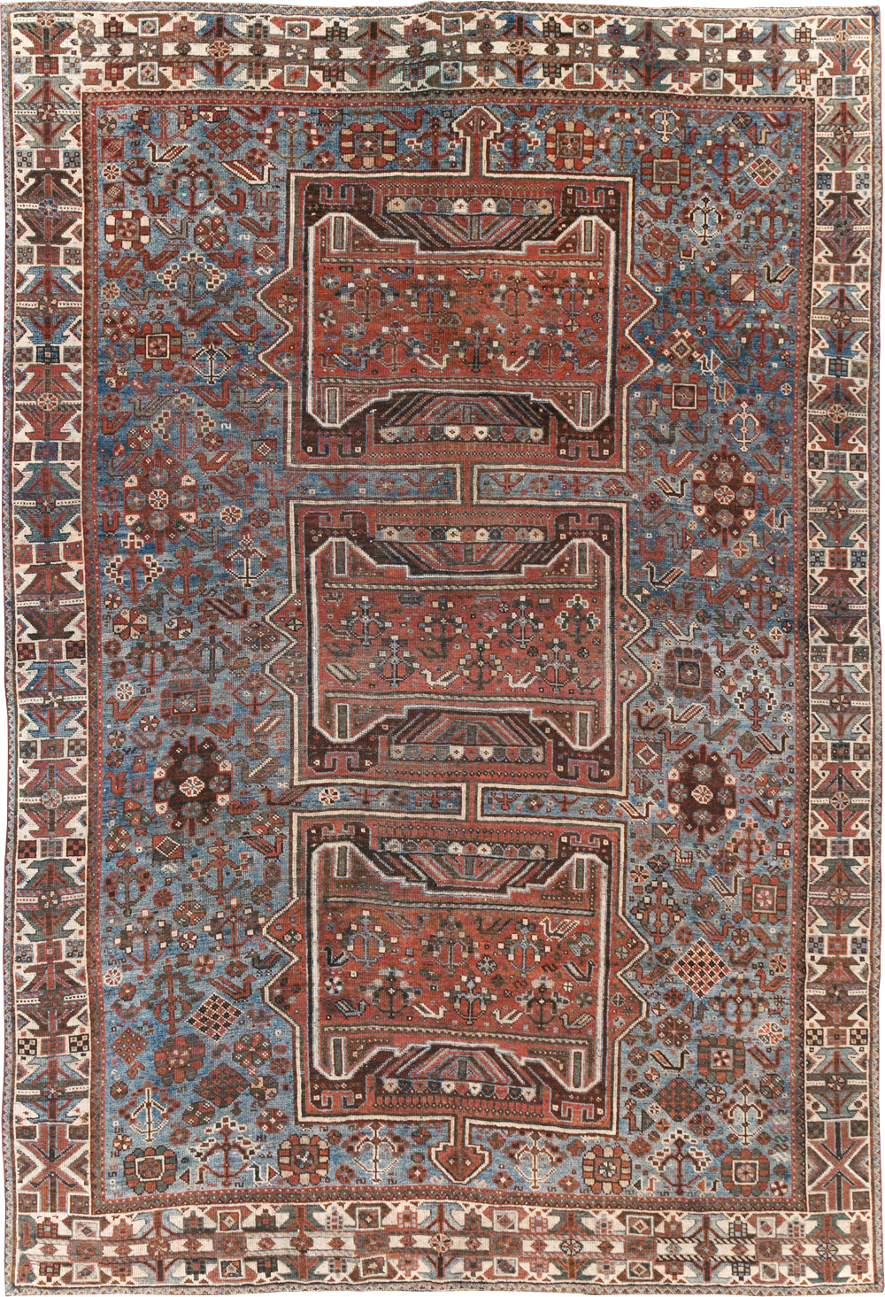 Antique Persian Shiraz Rug, No.31003 - Gss