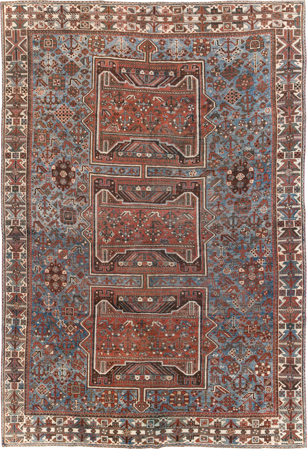 Antique Persian Shiraz Rug, No.31003 - Gss