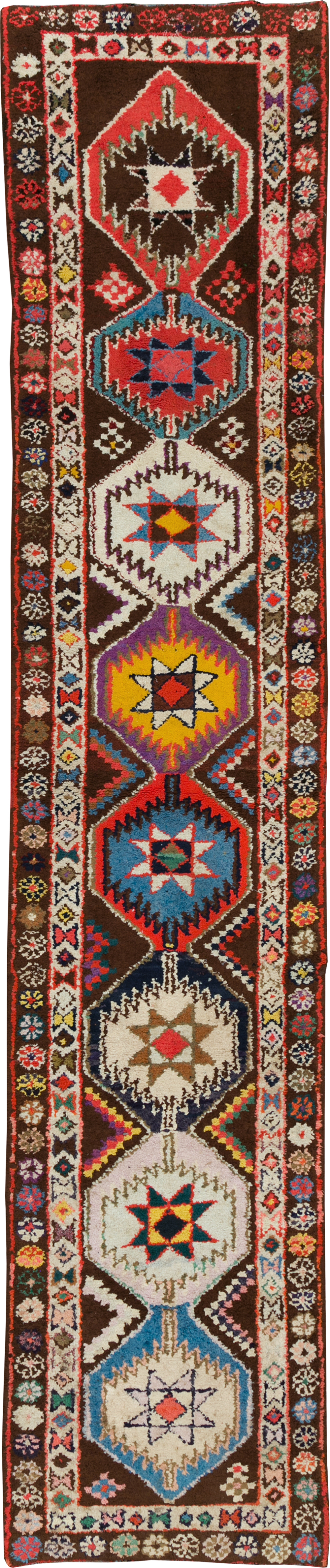 Vintage Turkish Anatolian Tribal Runner, No.31006 - Gss