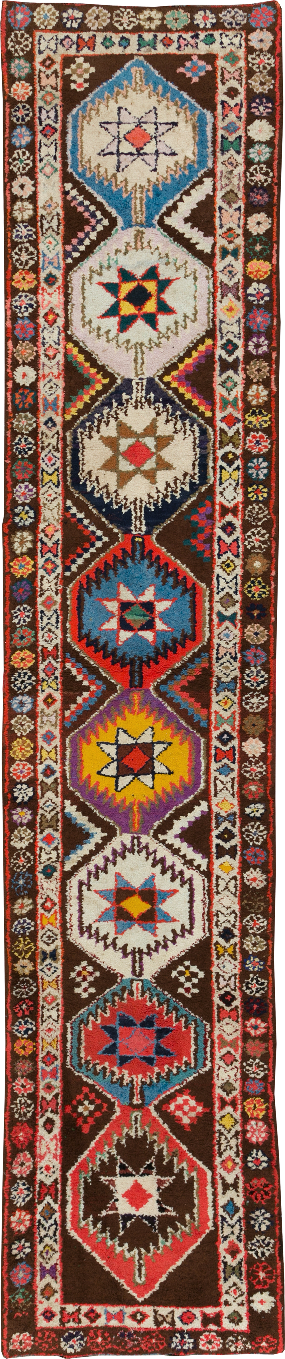Vintage Turkish Anatolian Tribal Runner, No.31006 - Gss