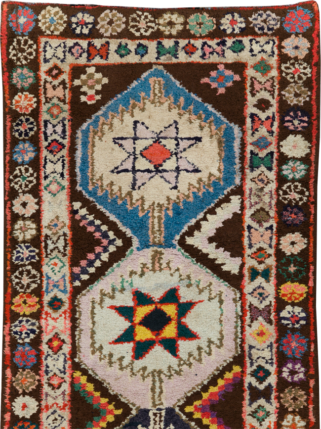Vintage Turkish Anatolian Tribal Runner, No.31006 - Gss