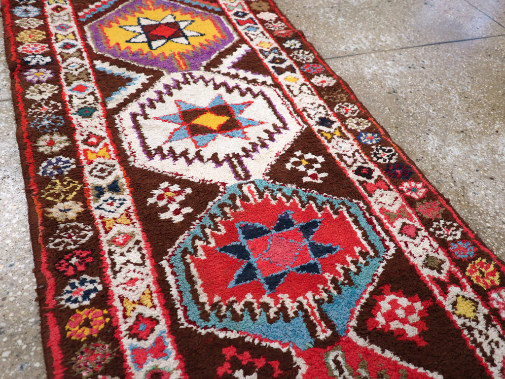 Vintage Turkish Anatolian Tribal Runner, No.31006 - Gss