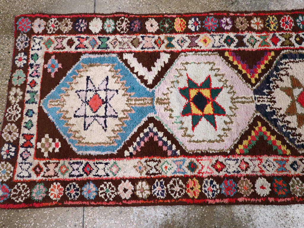 Vintage Turkish Anatolian Tribal Runner, No.31006 - Gss