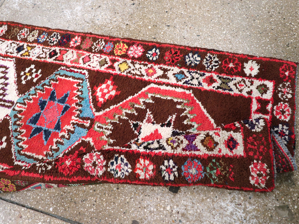 Vintage Turkish Anatolian Tribal Runner, No.31006 - Gss