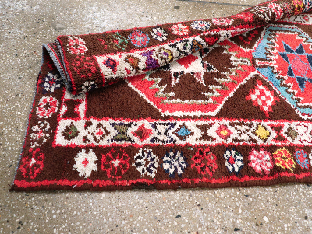 Vintage Turkish Anatolian Tribal Runner, No.31006 - Gss
