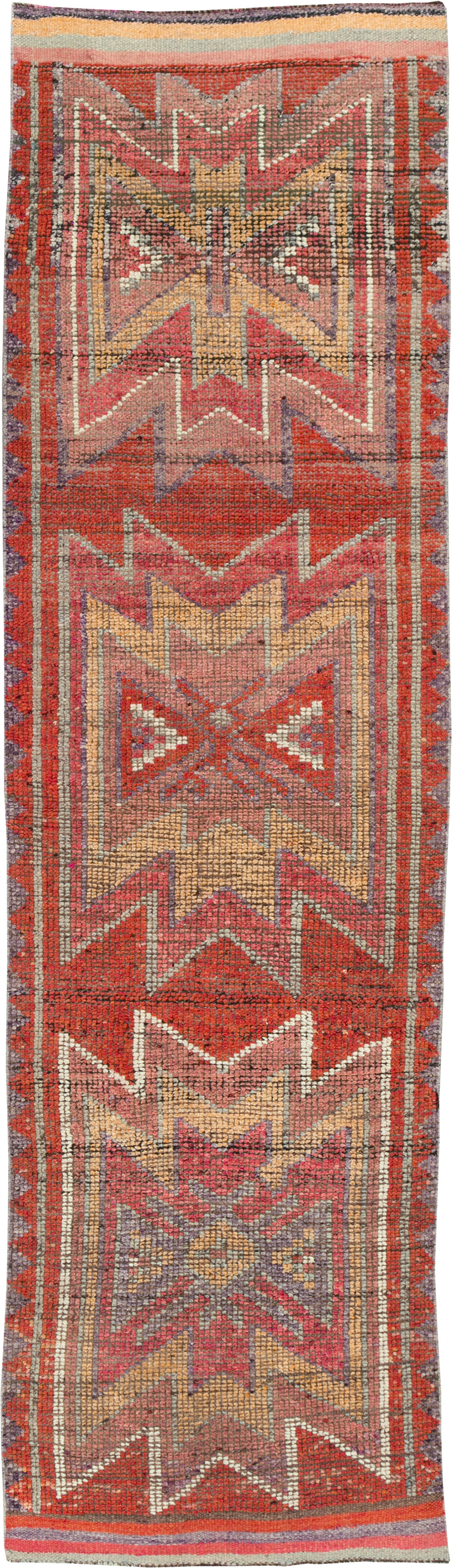 Vintage Turkish Anatolian Tribal Runner, No.31012 - Gss