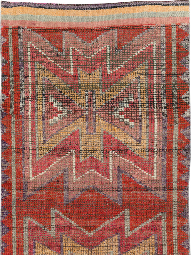 Vintage Turkish Anatolian Tribal Runner, No.31012 - Gss
