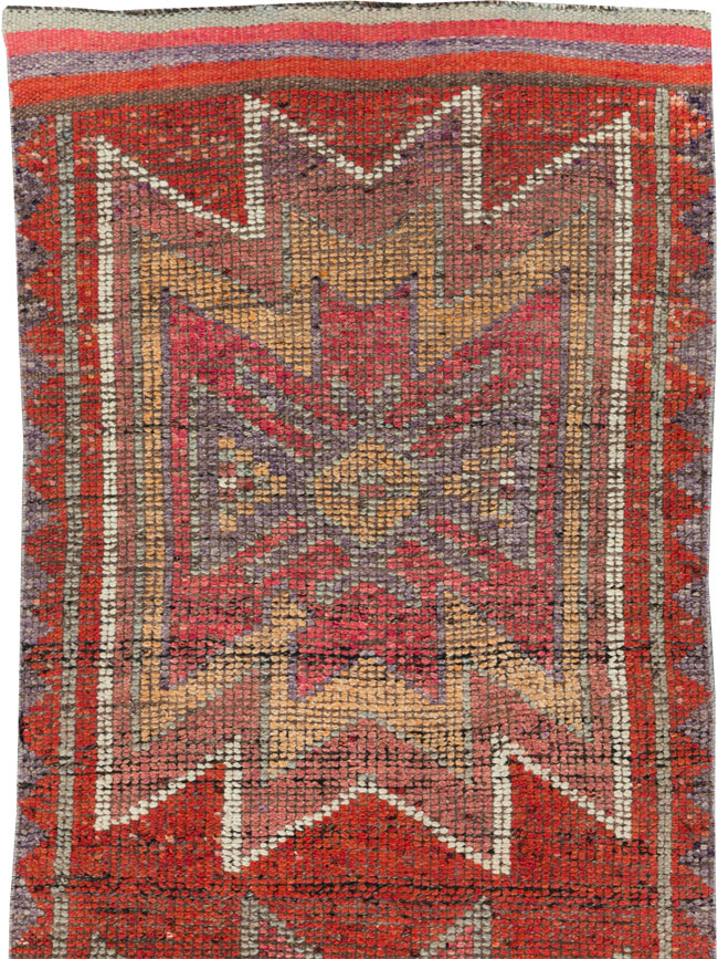 Vintage Turkish Anatolian Tribal Runner, No.31012 - Gss