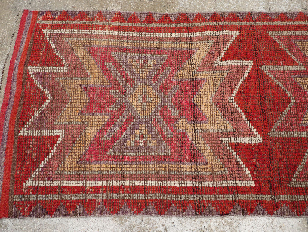 Vintage Turkish Anatolian Tribal Runner, No.31012 - Gss
