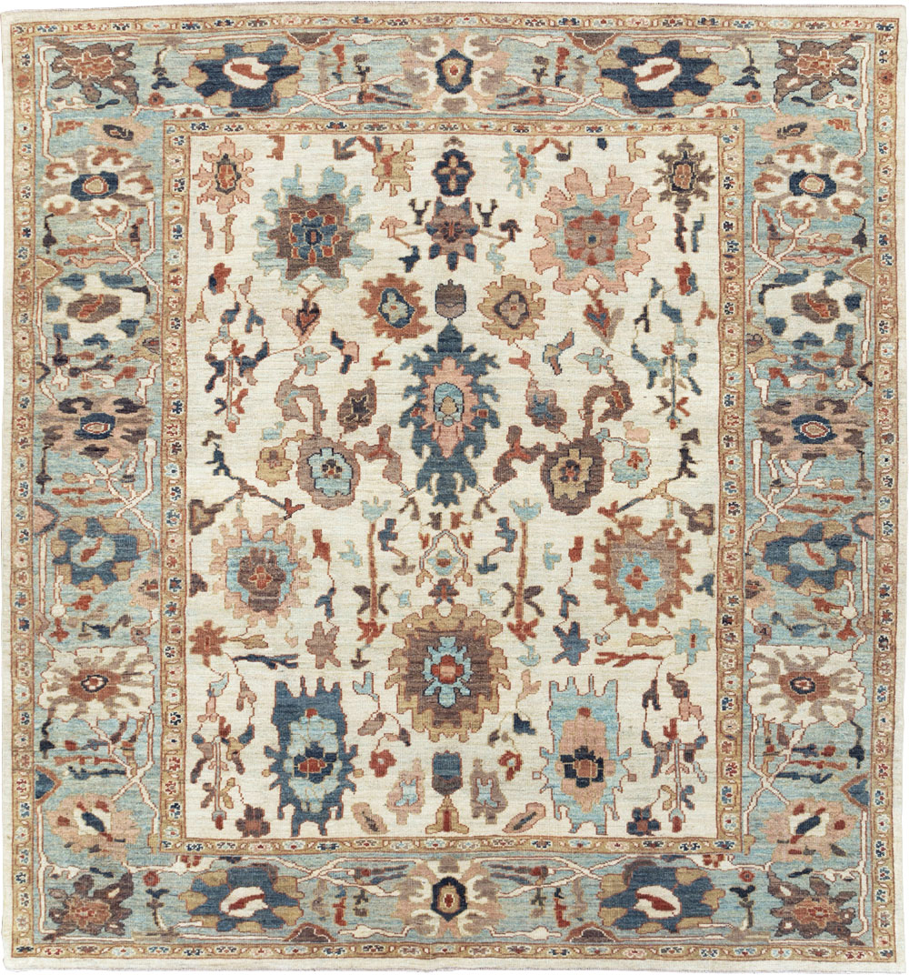Contemporary Persian Sultanabad Square Room Size Carpet, No.31015 - Gss