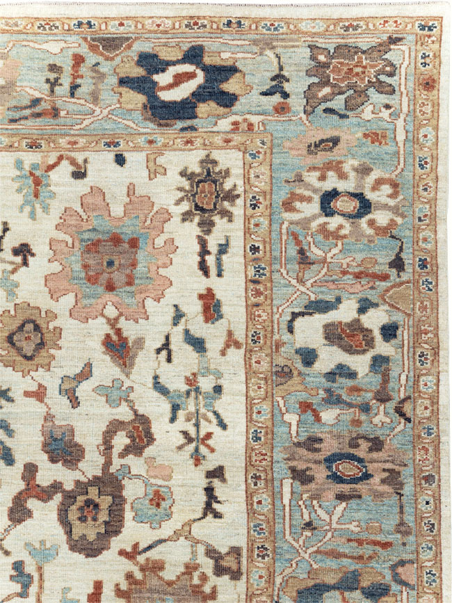Contemporary Persian Sultanabad Square Room Size Carpet, No.31015 - Gss