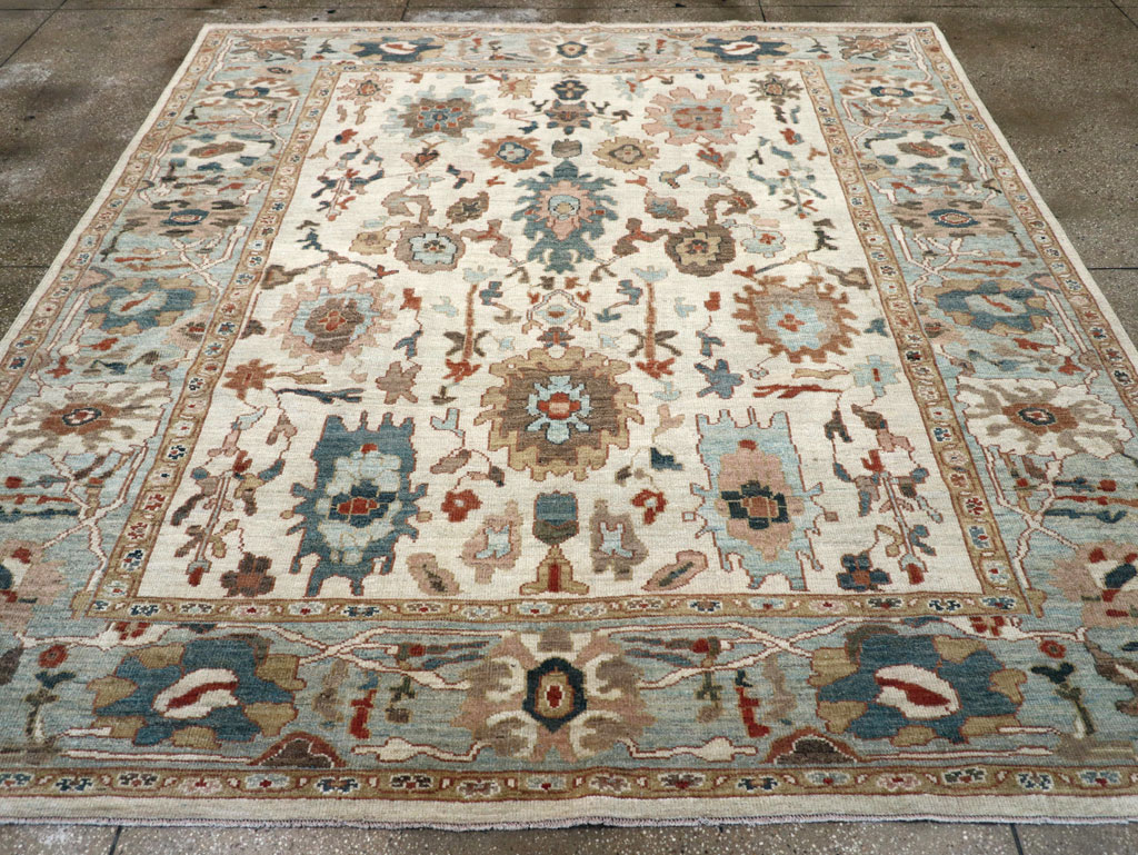 Contemporary Persian Sultanabad Square Room Size Carpet, No.31015 - Gss