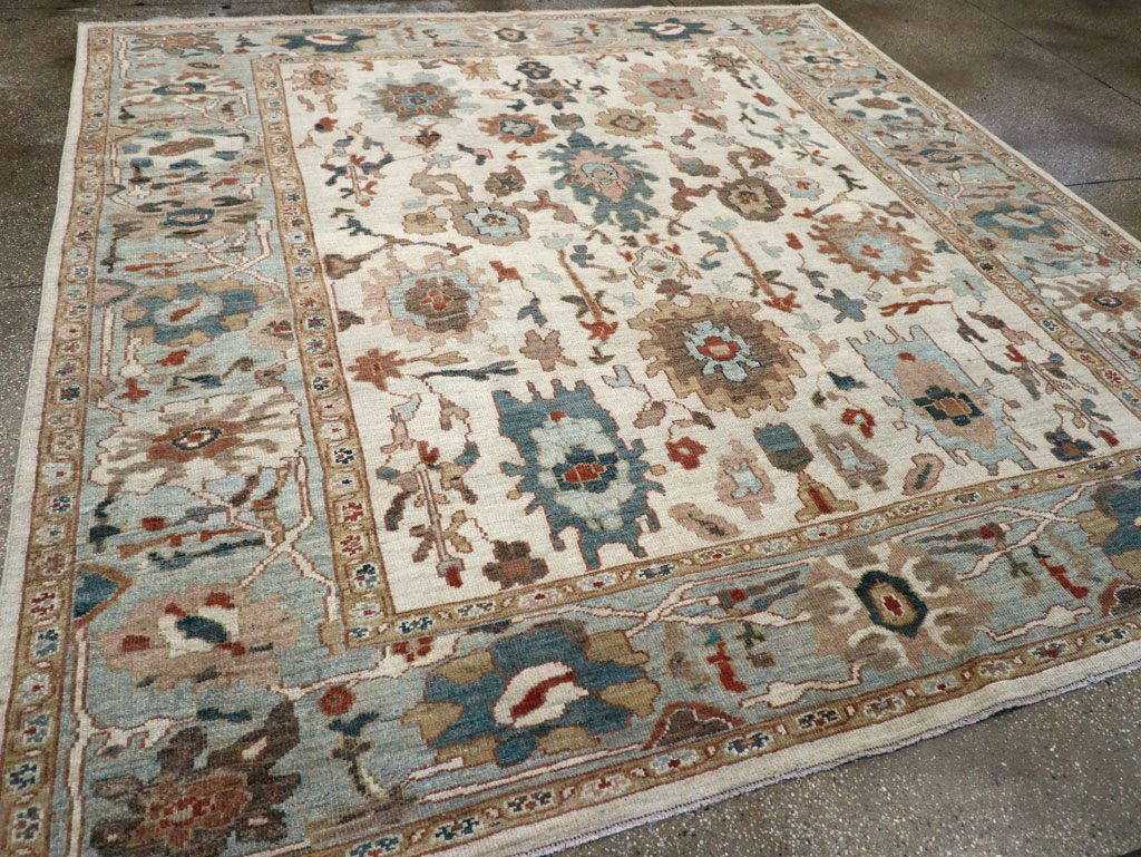 Contemporary Persian Sultanabad Square Room Size Carpet, No.31015 - Gss