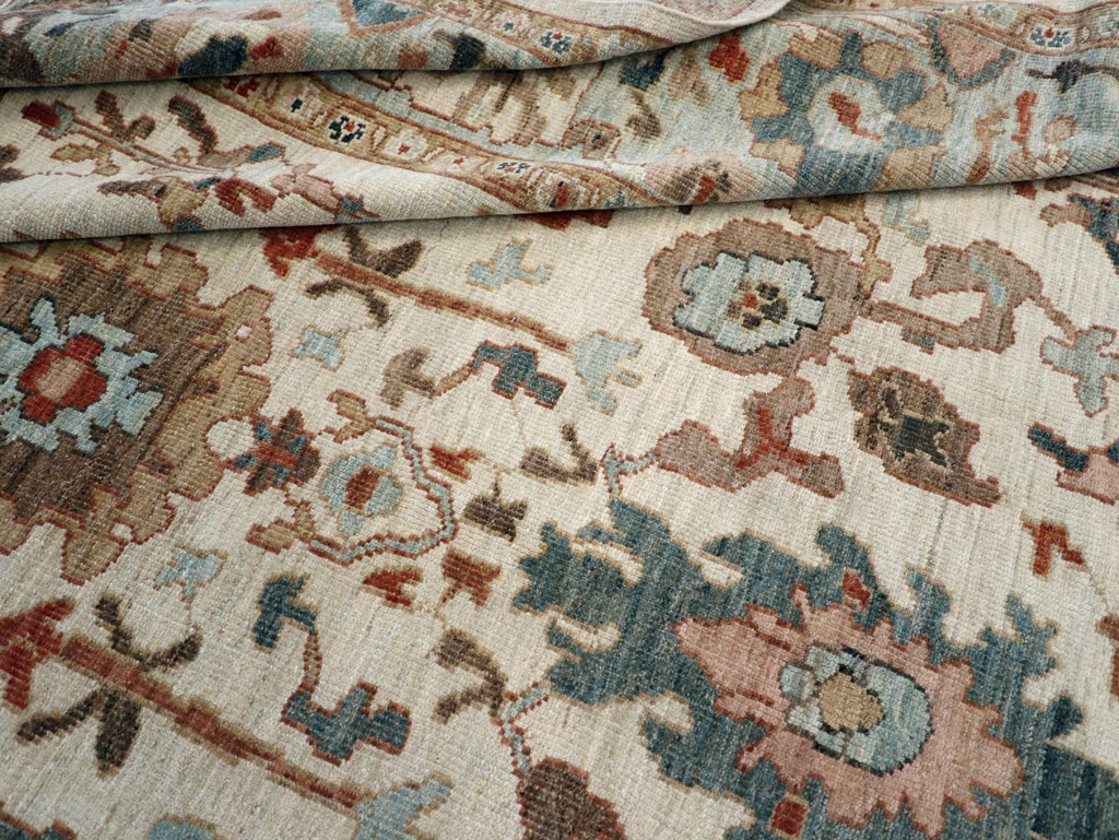 Contemporary Persian Sultanabad Square Room Size Carpet, No.31015 - Gss