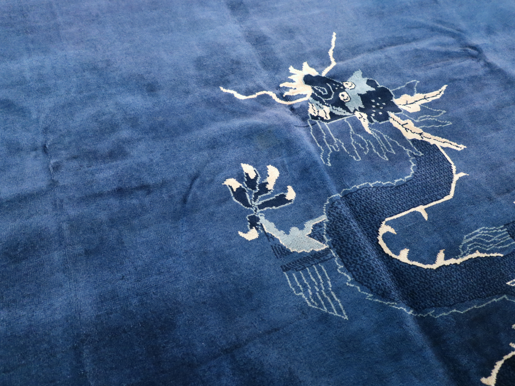 Vintage Chinese Peking Small Room Size Carpet, No.31018 - Gss