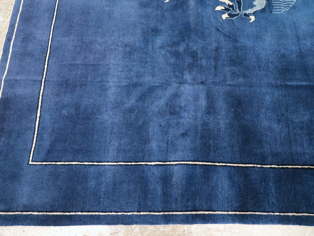 Vintage Chinese Peking Small Room Size Carpet, No.31018 - Gss