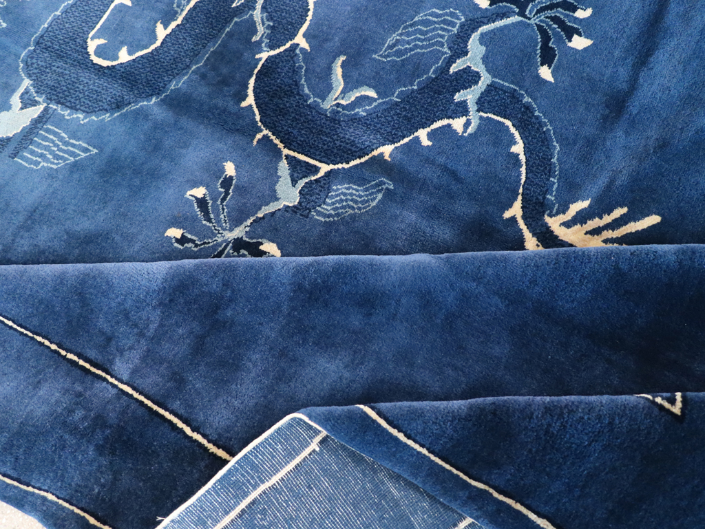 Vintage Chinese Peking Small Room Size Carpet, No.31018 - Gss