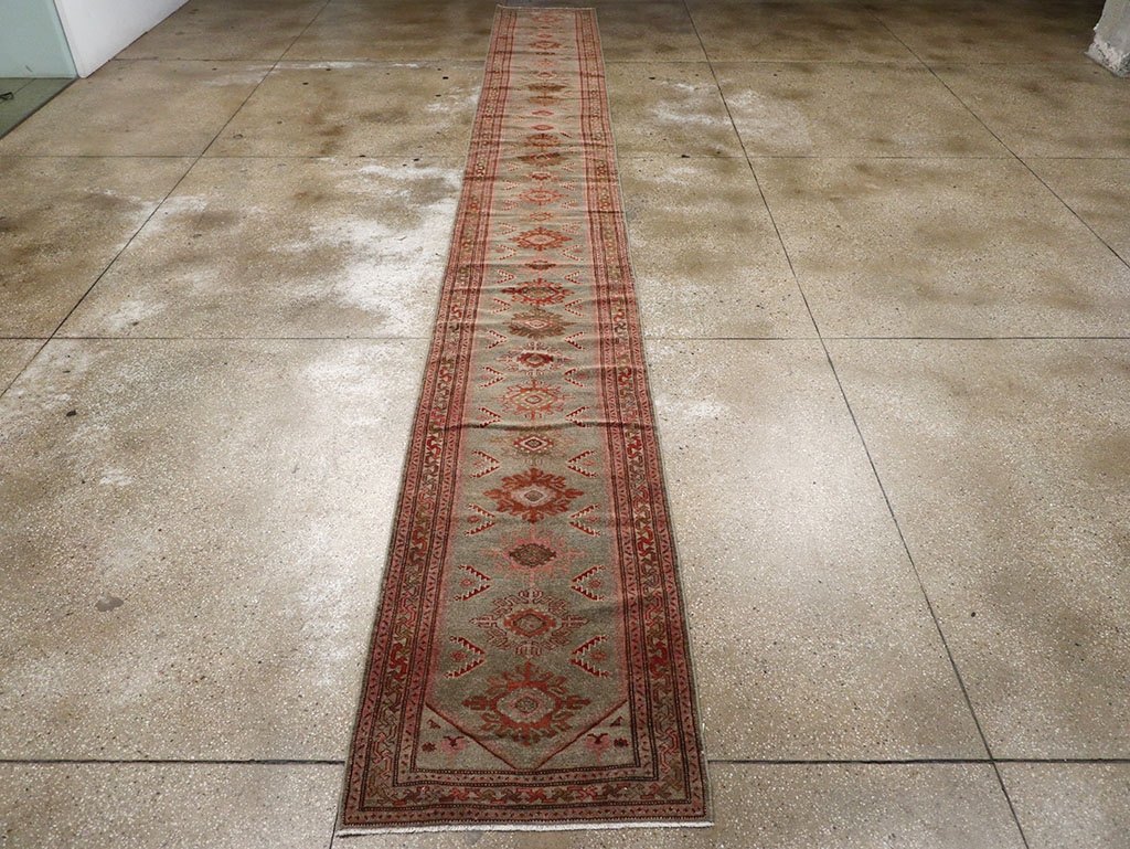 Vintage Persian Malayer Runner, No.31024 - Gss