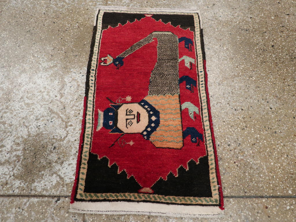 Vintage Anatolian Pictorial Rug, No.31026 - Gss