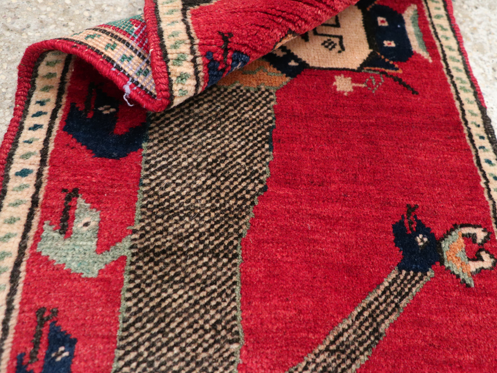 Vintage Anatolian Pictorial Rug, No.31026 - Gss