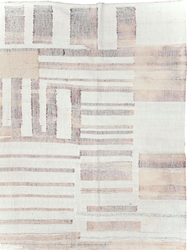 Vintage Turkish Flatweave Kilim Large Room Size Carpet, No.31032 - Gss