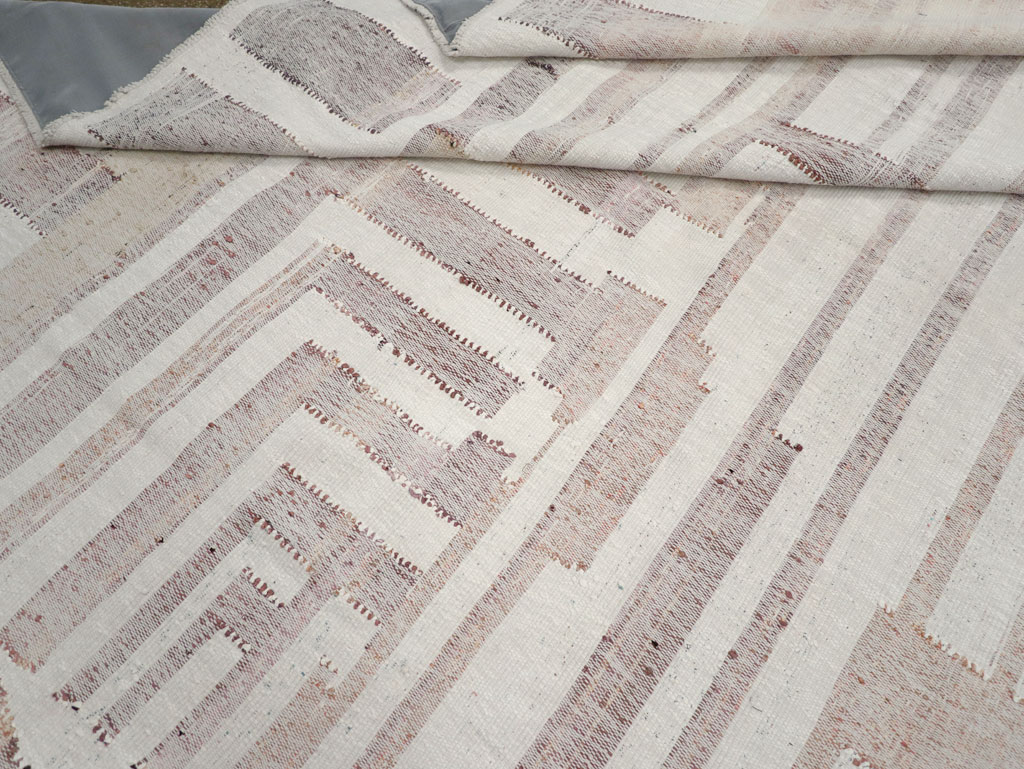 Vintage Turkish Flatweave Kilim Large Room Size Carpet, No.31032 - Gss