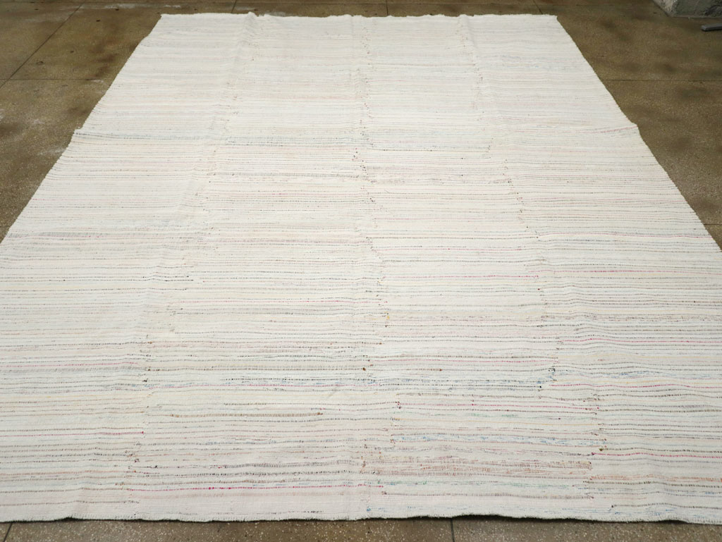 Vintage Turkish Flatweave Kilim Room Size Carpet, No.31033 - Gss