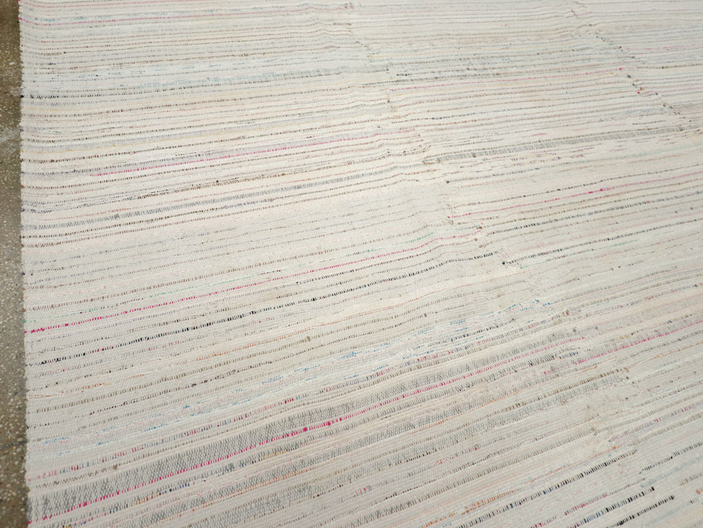 Vintage Turkish Flatweave Kilim Room Size Carpet, No.31033 - Gss