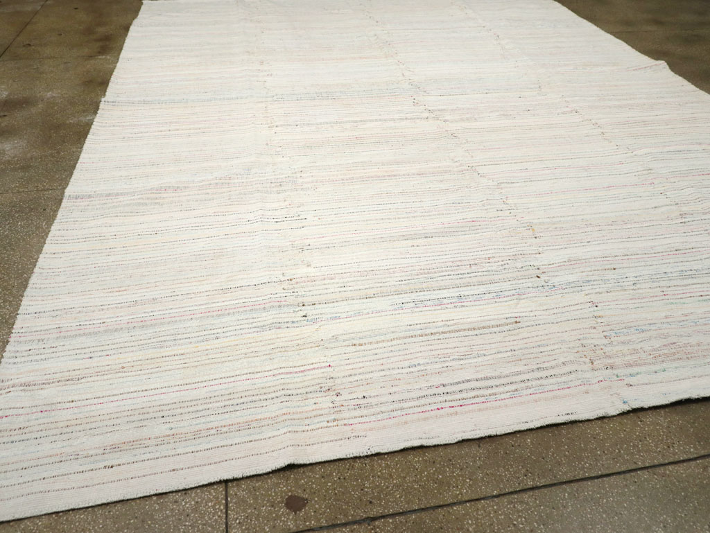 Vintage Turkish Flatweave Kilim Room Size Carpet, No.31033 - Gss