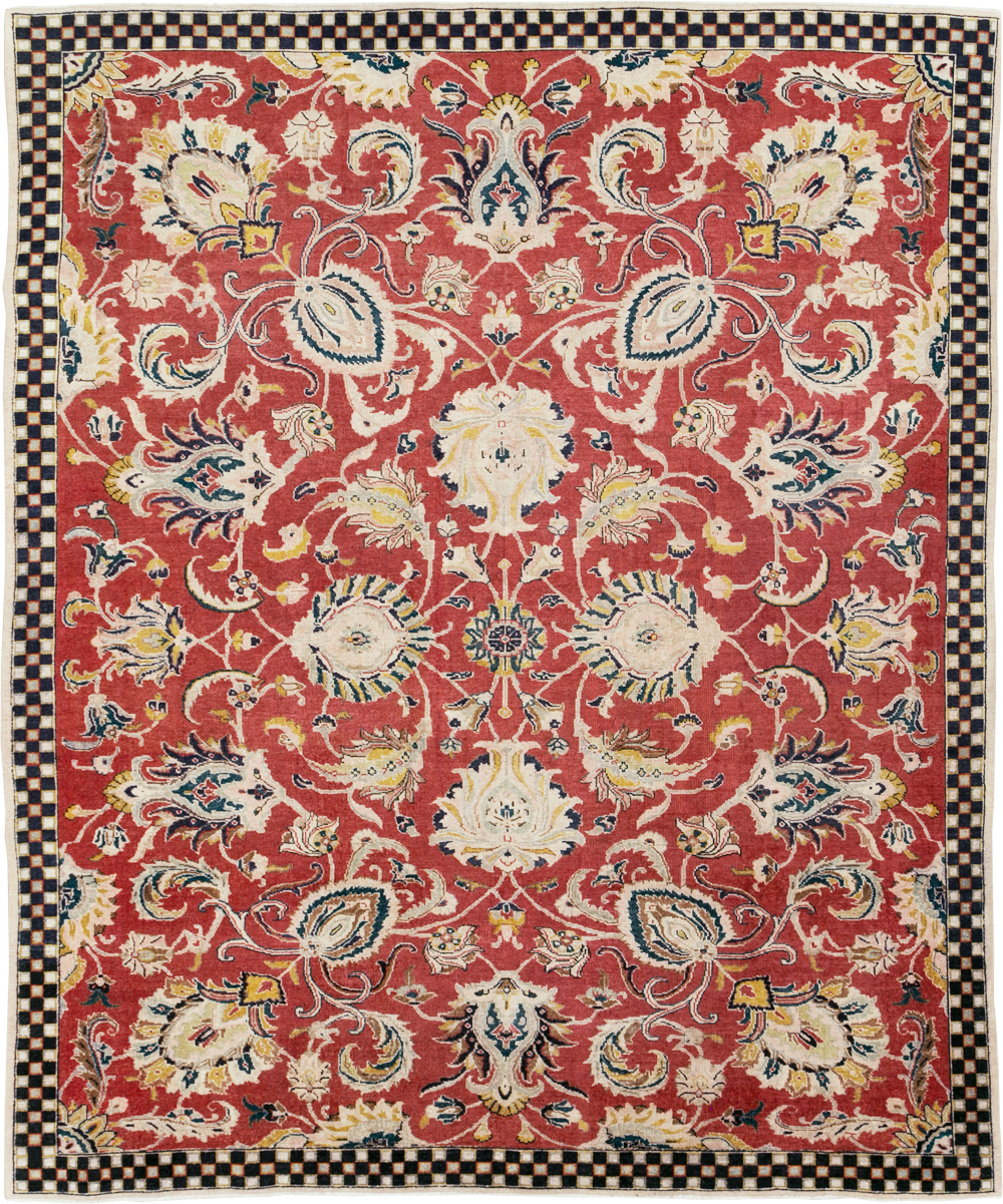 Vintage Persian Tabriz Room Size Carpet, No.31034 - Gss