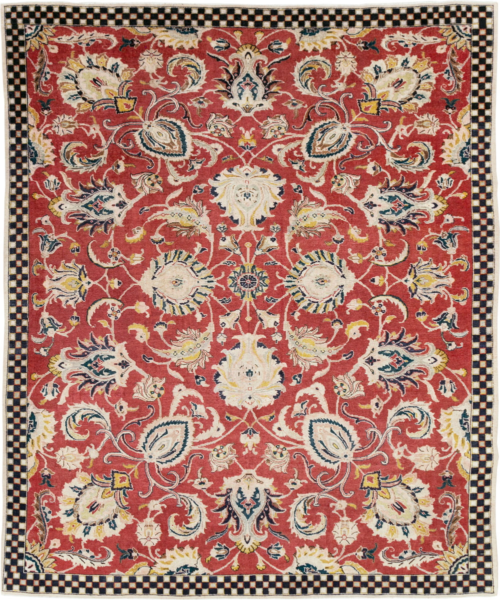 Vintage Persian Tabriz Room Size Carpet, No.31034 - Gss