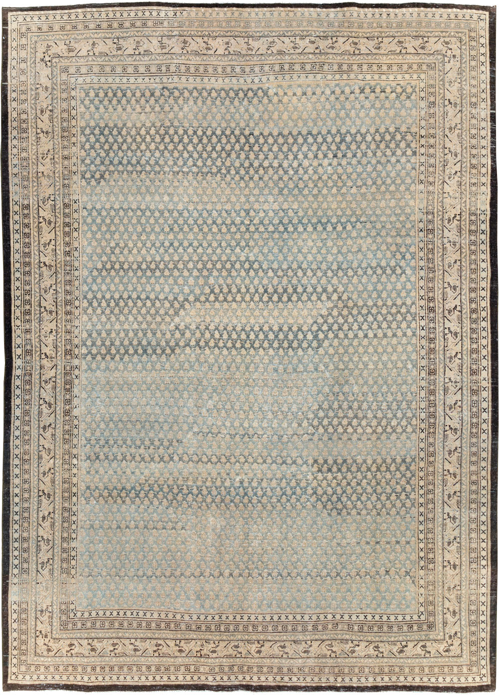 Antique Persian Tabriz Small Room Size Carpet, No.31035 - Gss